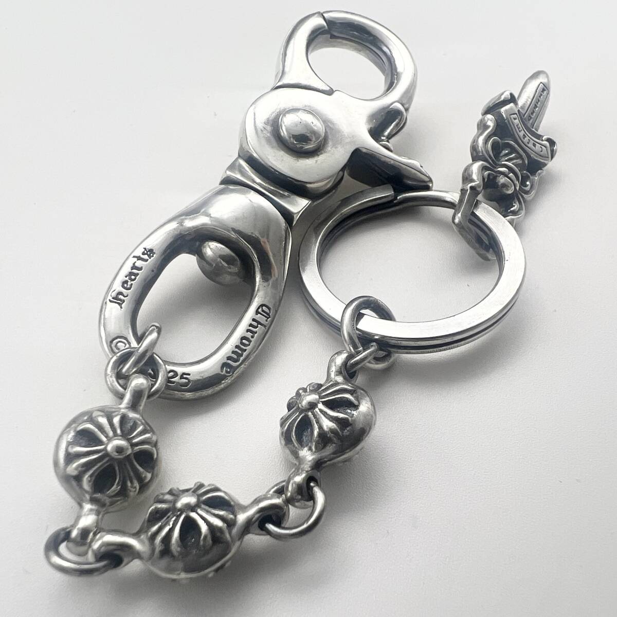 ネコポス発送】Chrome Hearts クロムハーツ キーリング クリップ ネコポス発送】Chrome Hearts クロムハーツ キーリング クリップ