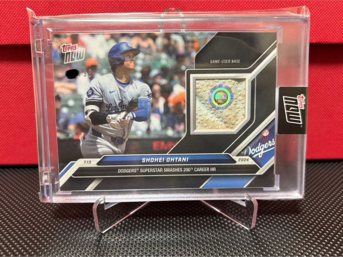 200号】 MVP 大谷翔平 topps now ベースレリックドジャース