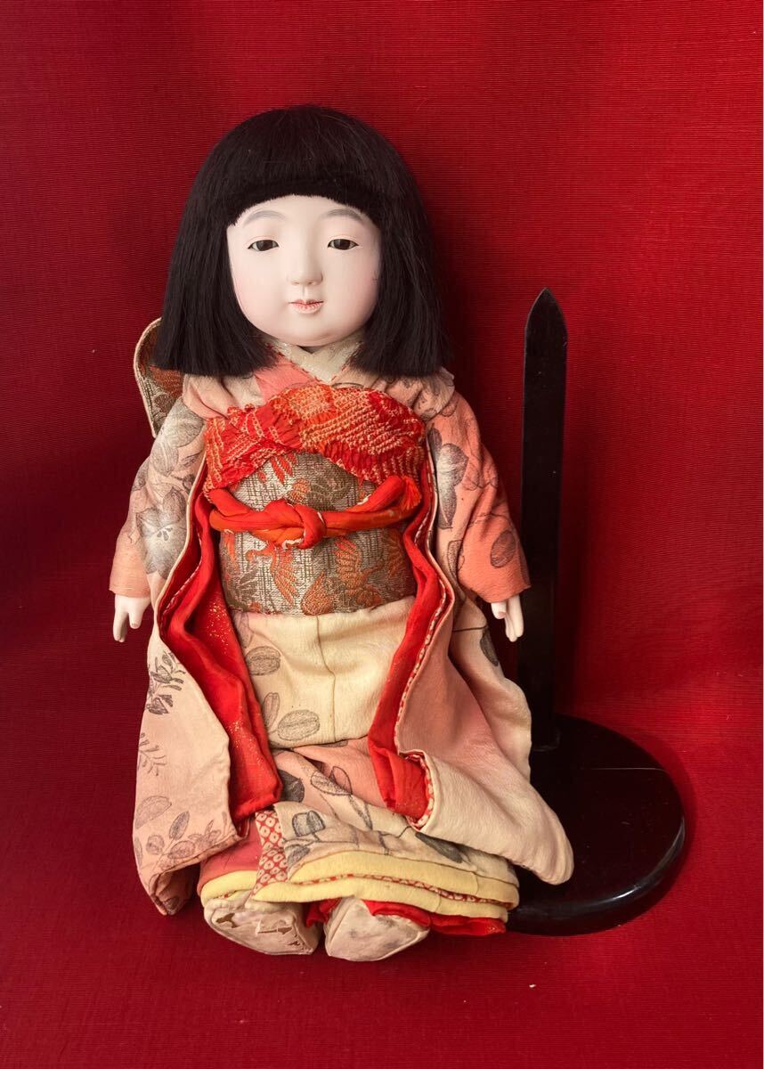 未使用 苦い 松乾斎 東光 徳茂 市松人形 女の子 2