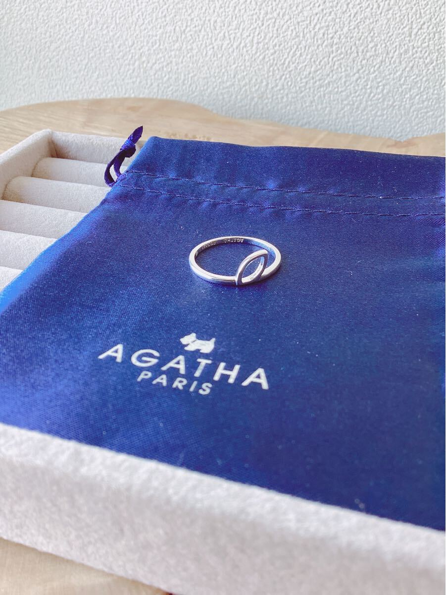 【AGATHA】指輪15号　925シルバー　リーフデザインリング　アガタ