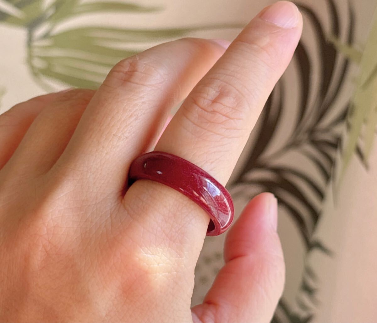 天然逸品辰砂（紫金砂）リング指輪（A4200）_画像10
