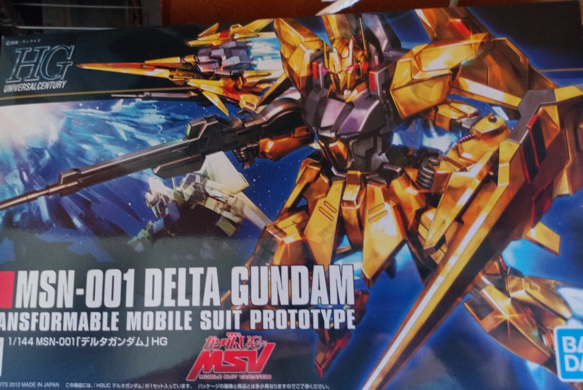 機動戦士ガンダムユニコーンMSV HGUC デルタガンダム ゴールドメッキ仕様 未組立品