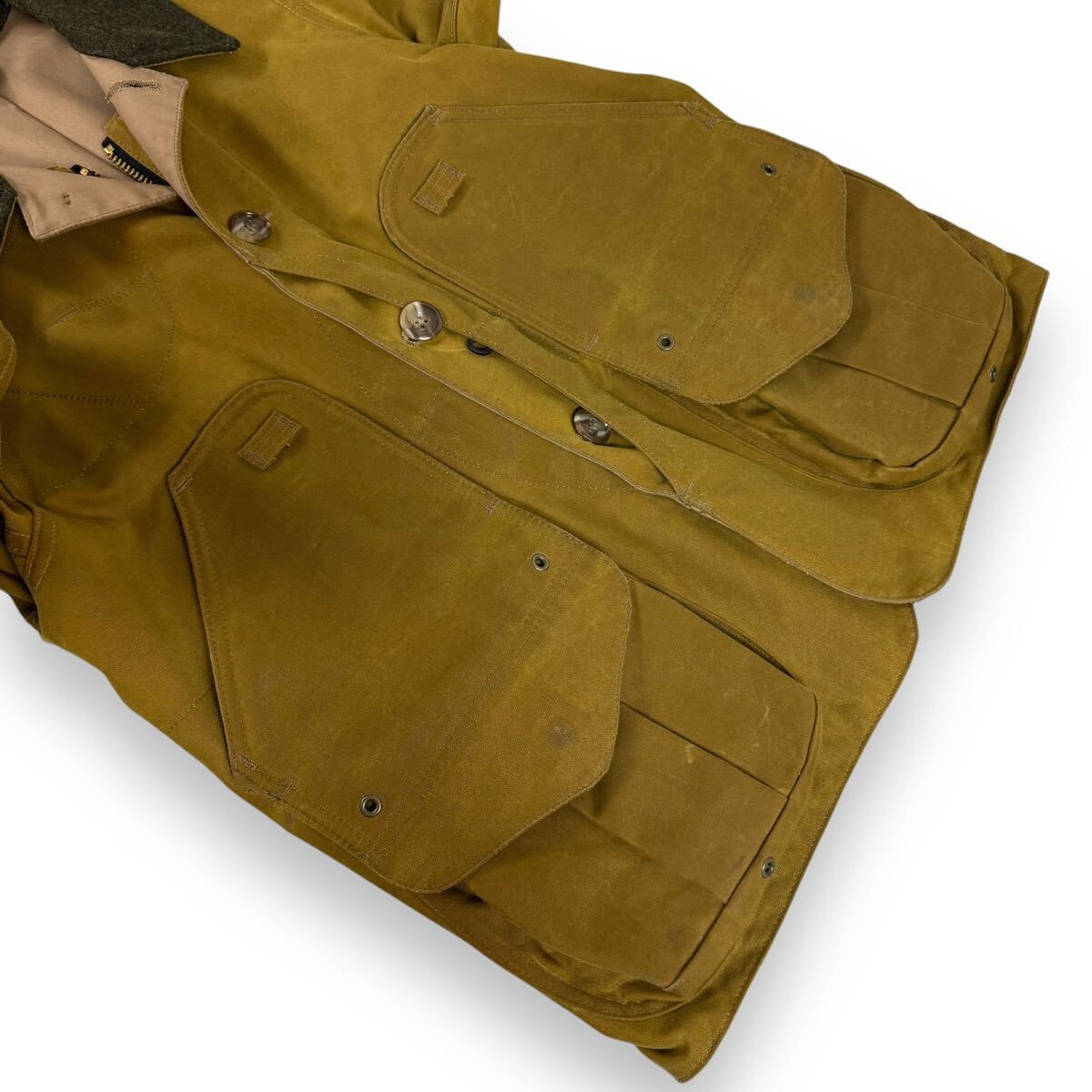 美品】FILSON フィルソン オイルド コットン ウール襟 美品】FILSON フィルソン オイルド コットン ウール襟