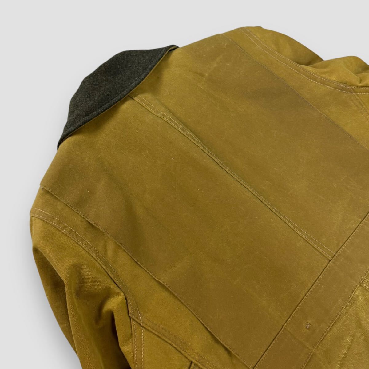 美品】FILSON フィルソン オイルド コットン ウール襟 美品】FILSON フィルソン オイルド コットン ウール襟