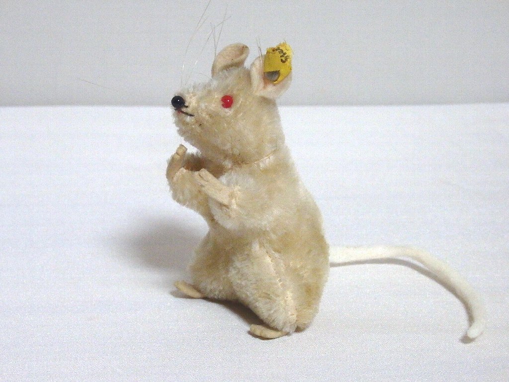 Steiff - シュタイフ☆Pieps Mouse 8cm☆ネズミのピープス/赤目