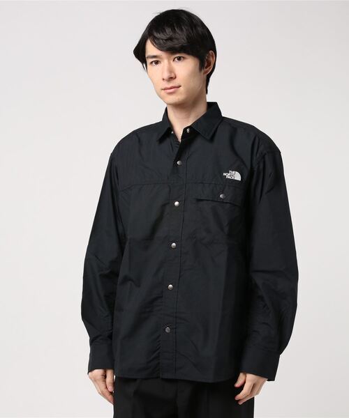 ◆ザ・ノース・フェイス/THE NORTH FACE☆ロングスリーブヌプシシャツ（ユニセックス）★XS　ブラック