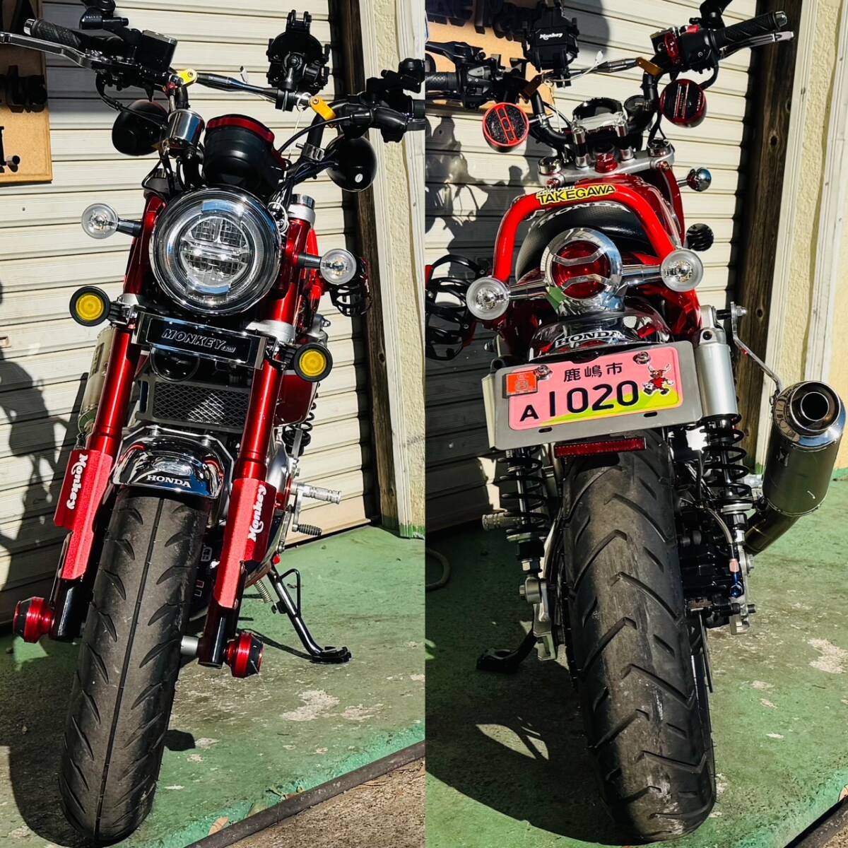 モンキー125 JB02 CBX2型風 フルカスタム 実動車両 鹿嶋市から モンキー125 JB02 CBX2型風 フルカスタム 実動車両 鹿嶋市から