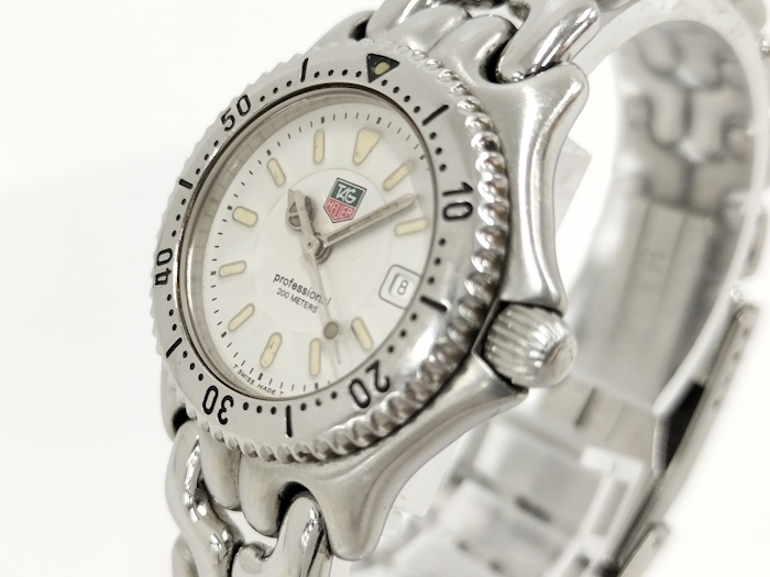 TAGHEUER cell Date Professional 200 женские наручные часы кварц SS белый циферблат WG1312-2