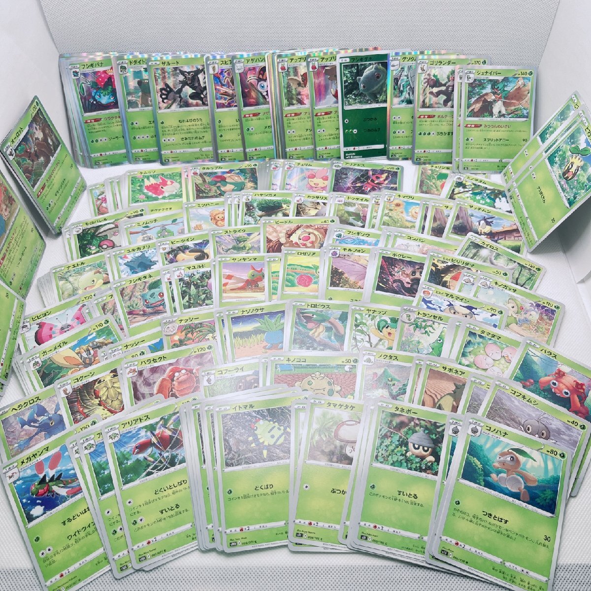 ポケモンカード くさタイプ 約210枚まとめ ミラーあり /フシギバナ/ザルード/ゴリランダー/ヒマナッツ ポケカ 2018～2023 【道楽札幌】
