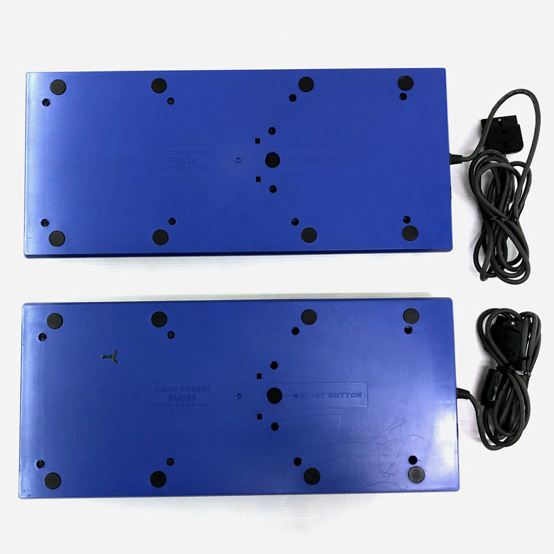 《ジャンク扱い》《レトロ》PS2用beatmaniaIIDX 専用コントローラ RU029-J2 2台セット/ビートマニア/KONAMI/弐寺/併売 A3133