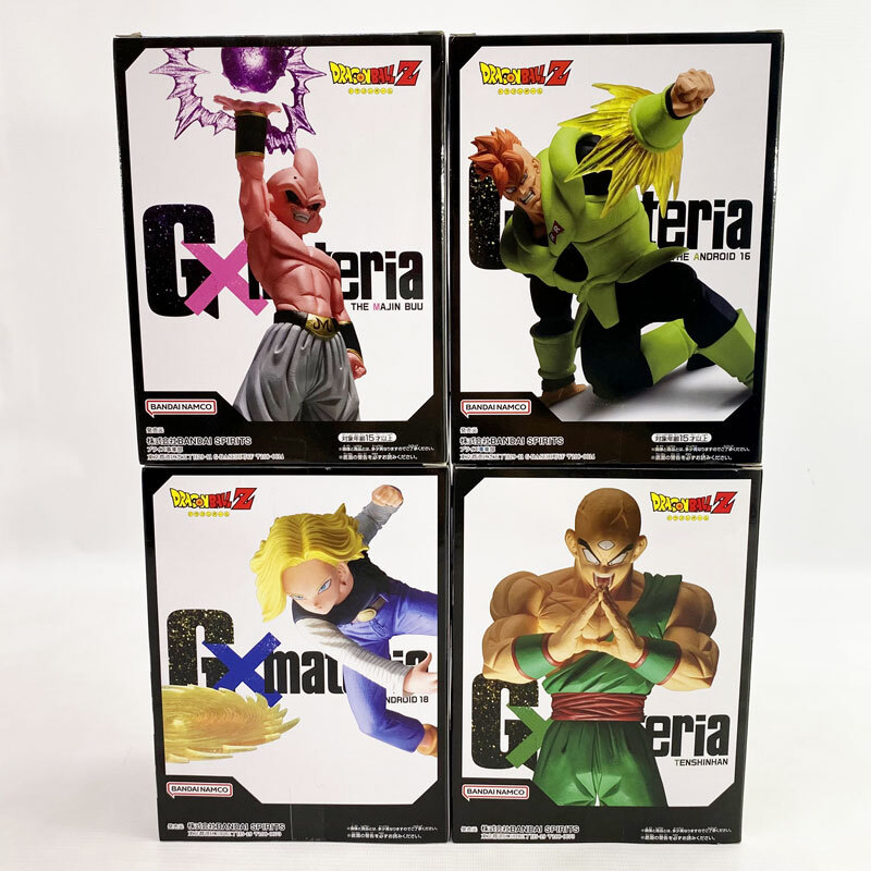 《未開封》バンプレスト ドラゴンボール G×materia 天津飯 魔人ブウ 人造人間18号 人造人間16号 4点セット《フィギュア・山城店》◆O4991