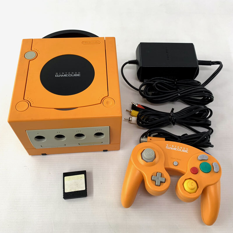 《ジャンク扱い》《レトロ》ニンテンドー ゲームキューブ オレンジ 動作確認済み/Nintendo/Game Cube/併売《ゲーム・山城店》A2991