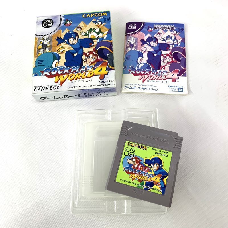 完璧わいふによる 《ジャンク扱い》《レトロ》ロックマンワールド4 動作確認済み/ROCKMAN WORLD/MEGAMAN/ゲームボーイ/店頭/他 併売《ゲーム・山城店》B313 アクション