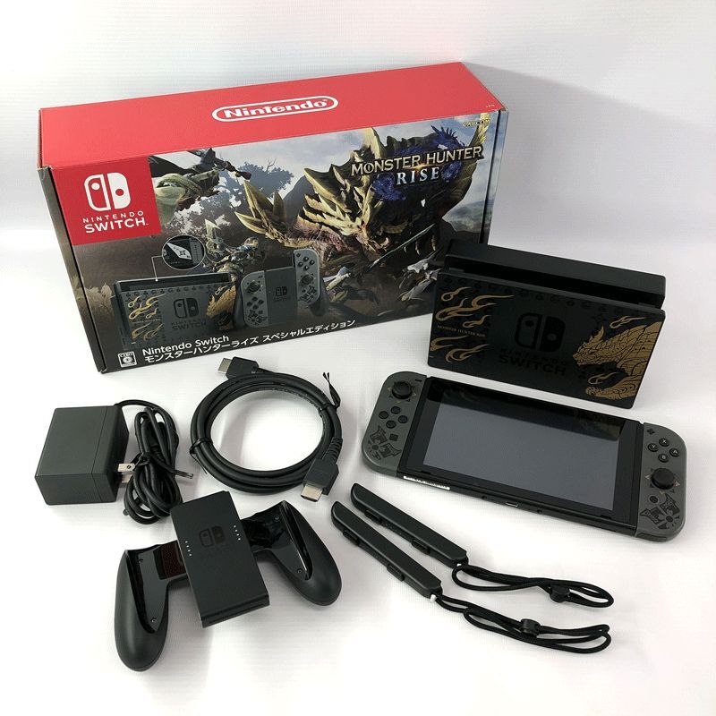 【送料無料】 《ジャンク扱い》ニンテンドースイッチ バッテリー強化型 モンスターハンターライズ スペシャル/店頭/他モール併売《ゲーム・山城店》I1064 ニンテンドースイッチ本体