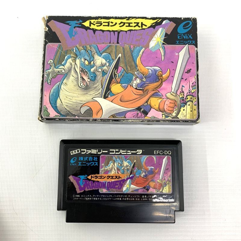 《ジャンク扱い》《レトロ》ドラゴンクエスト 動作確認済み/初代ドラクエ/ファミコン/FC/NES/店頭/他モール併売《ゲーム・山城店》B271