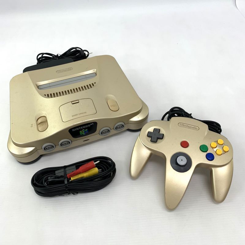 品質は非常に良い 《ジャンク扱い》《レトロ》ニンテンドウ64 /トイザらス限定/店頭/他モール併売《ゲーム・山城店》B293 ゴールド+メモリー拡張パック 本体、アクセサリー