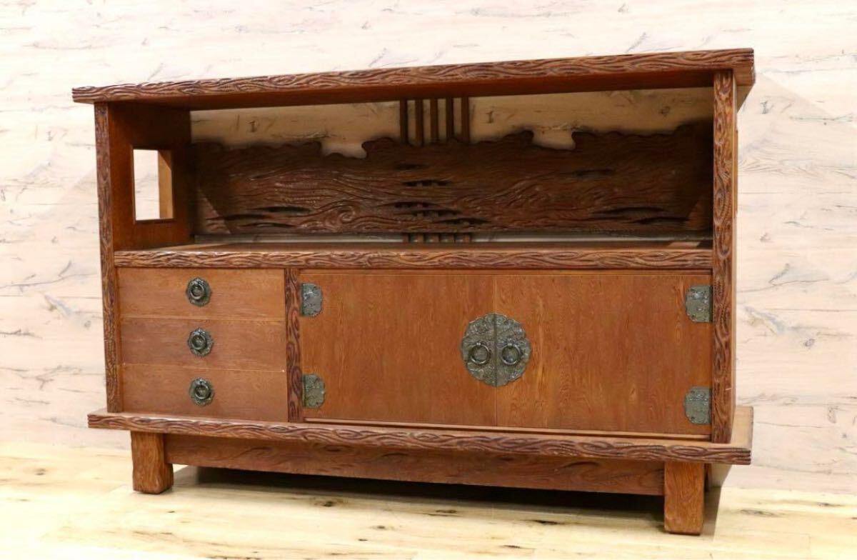 GMHS141○世界遺産屋久杉 茶棚 サイドボード リビングボード GMHS141○世界遺産屋久杉 茶棚 サイドボード リビングボード