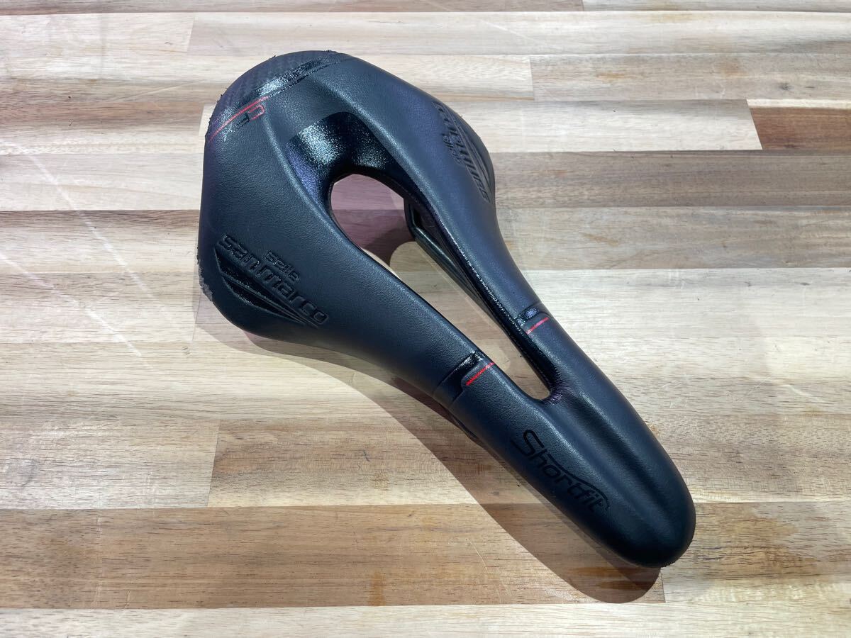 ■中古■selle san marco セラ サンマルコ SHORTFIT OPEN-FIT CFX CARBON WIDE ショートフィット オープンフィット サドル カーボン P1871