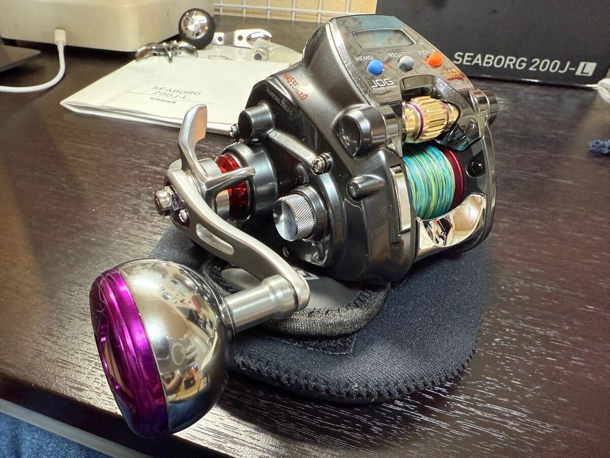 ダイワ シーボーグ 200J-L 極美品 ジョグパワーレバーカスタム ダイワ シーボーグ 200J-L 極美品 ジョグパワーレバーカスタム