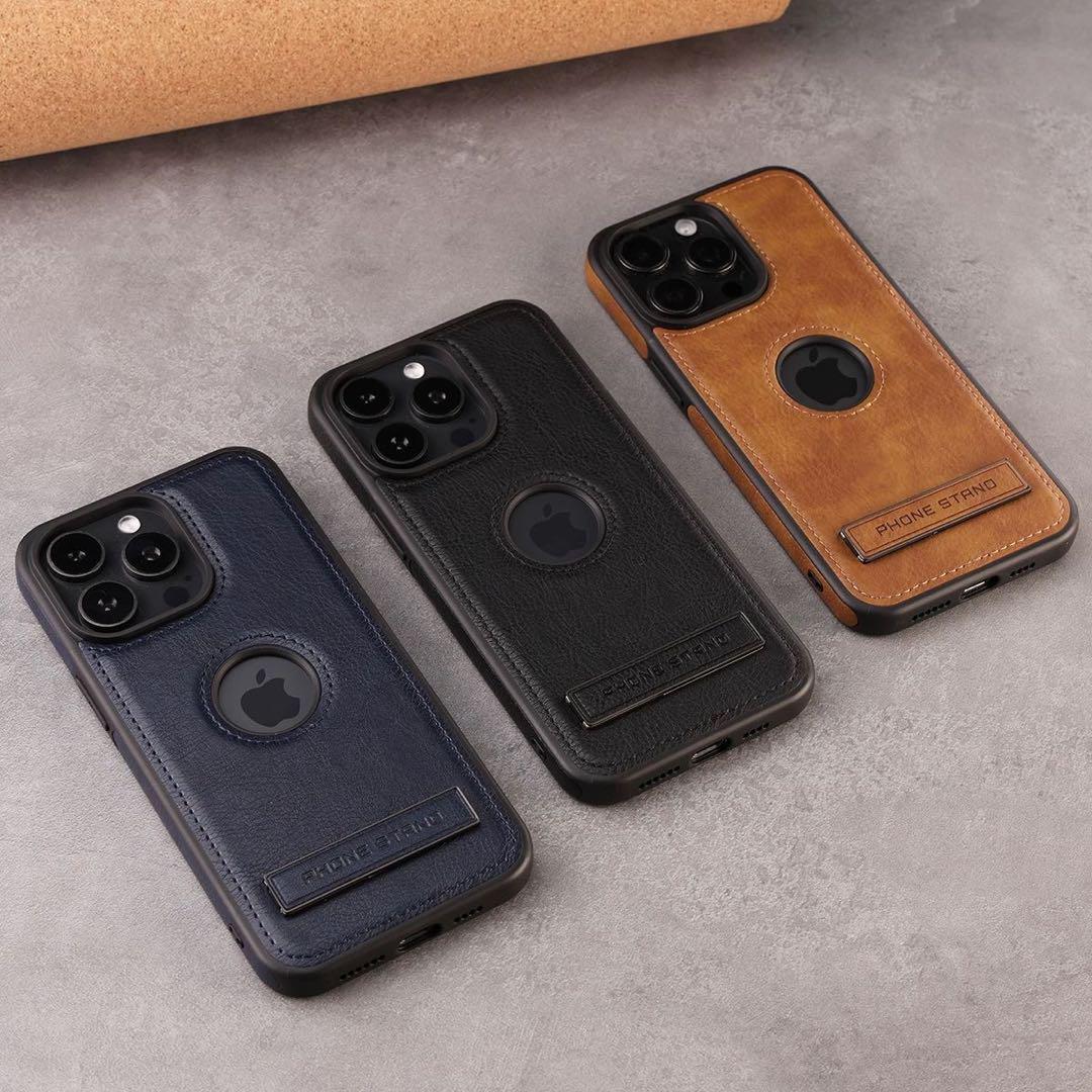 新入荷　iPhone16Plusケース　お洒落　黒色　スタンド式　高級レザー　高級感　 耐衝撃 アイホン16プラスカバー　ブラック　シンプ_画像6