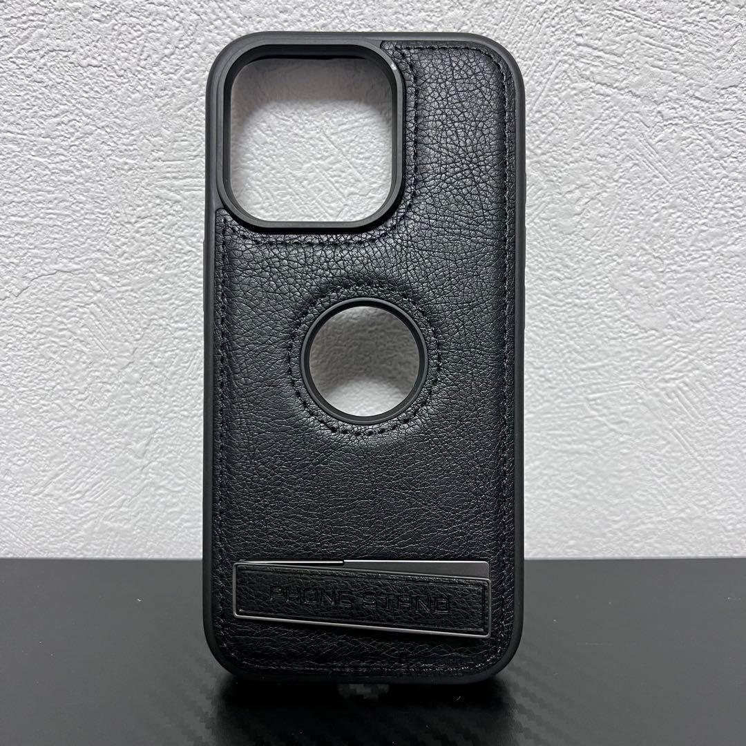新入荷　iPhone16Plusケース　お洒落　黒色　スタンド式　高級レザー　高級感　 耐衝撃 アイホン16プラスカバー　ブラック　シンプ_画像9