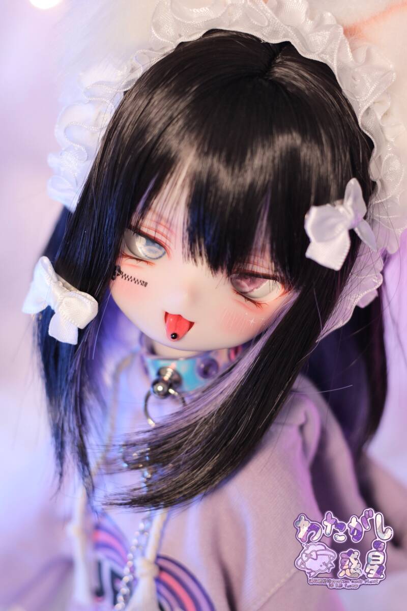 わたがしの惑星☆DDH-01ヘッド-セミホワイト+アイ+舌(パーツ わたがしの惑星☆DDH-01ヘッド-セミホワイト+アイ+舌(パーツ