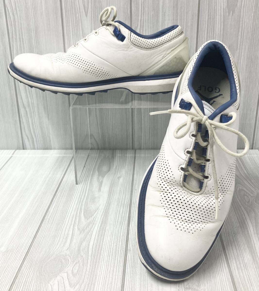 【即日発送】 US7 25.0cm ゴルフシューズ ナイキ DM0103-100 4 ADG JORDAN NIKE UK6 ブルー ホワイト 25.0cm