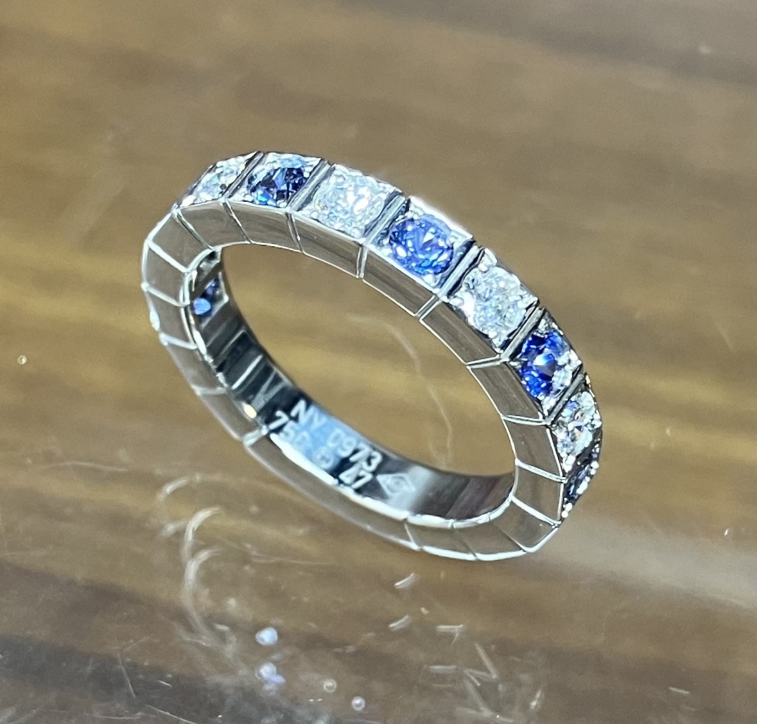 Cartier カルティエ K18WG ラニエール リング ダイヤ サファイヤ Cartier カルティエ K18WG ラニエール リング ダイヤ サファイヤ