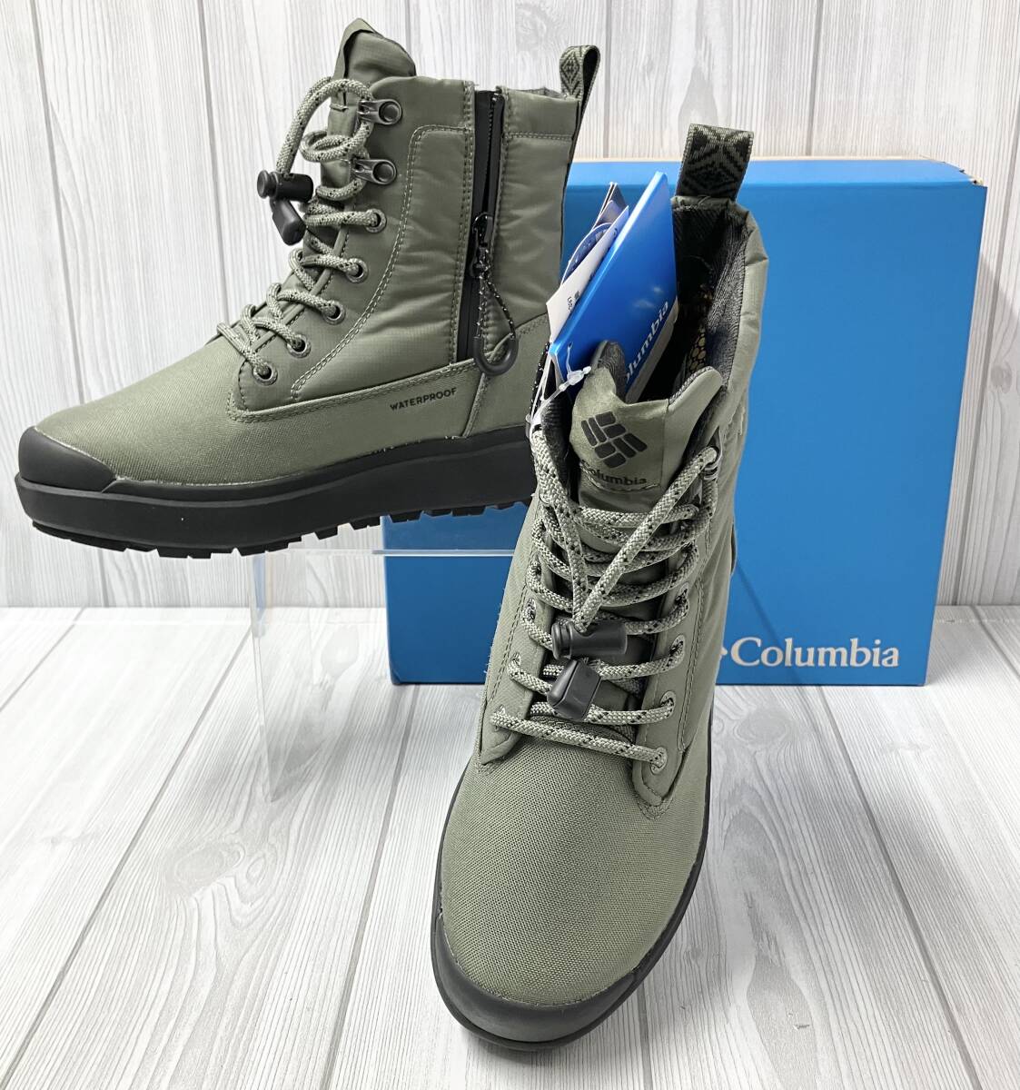 【超目玉枠】 ショートブーツ コロンビア YU8571-397 III SAPLAND Columbia ウィンターブーツ モスグリーン UK5.5 24.0cm その他