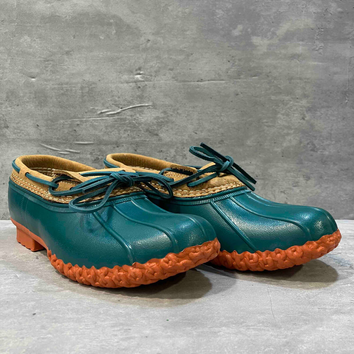 2024年 お歳暮・冬ギフト特集 23ss L.L.Bean BEAN BOOT ビーンブーツ サイズ8M (26cm)エメラルドグリーン オレンジ ベージュ ラバーシューズ エルエルビーン 男性用