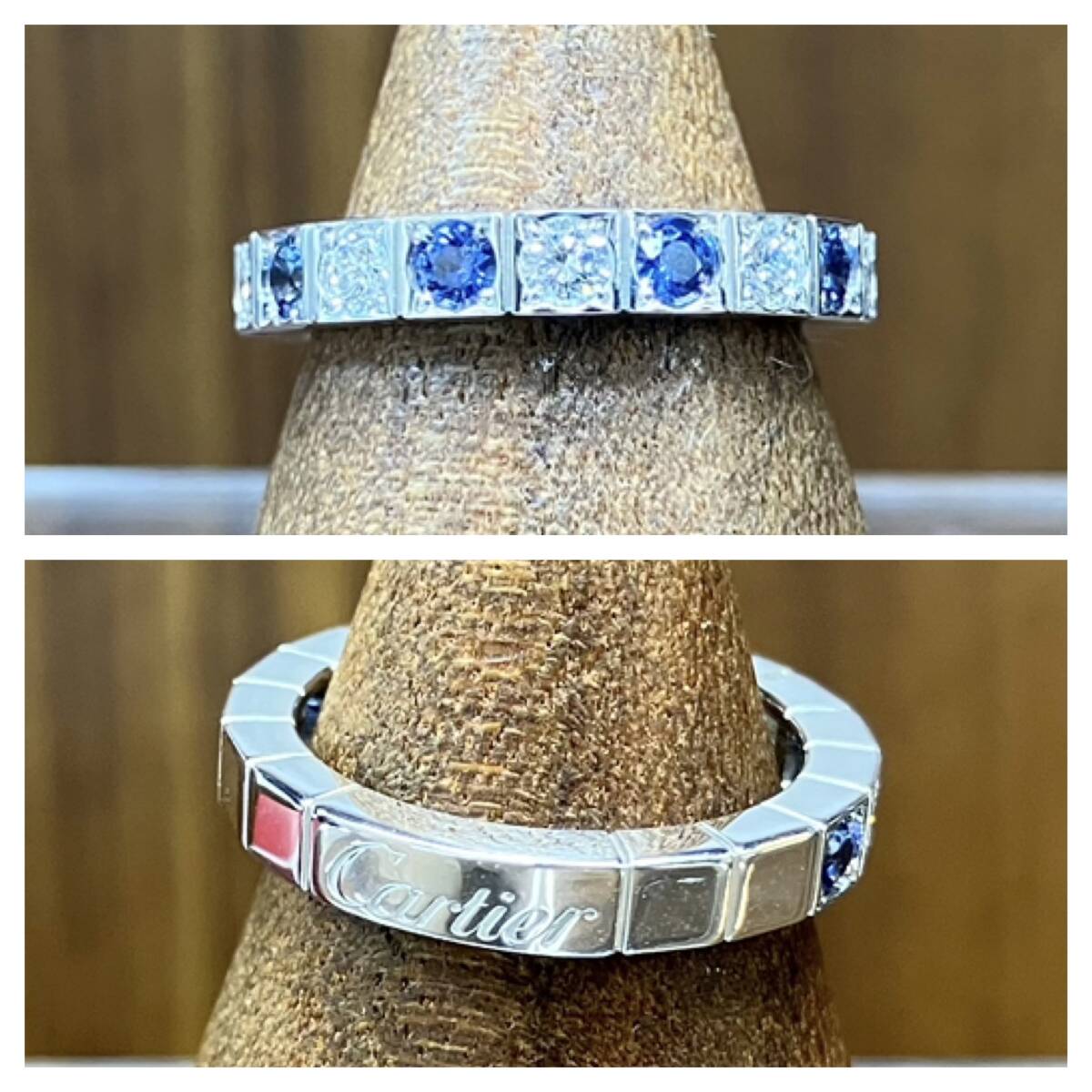 Cartier カルティエ K18WG ラニエール リング ダイヤ サファイヤ Cartier カルティエ K18WG ラニエール リング ダイヤ サファイヤ