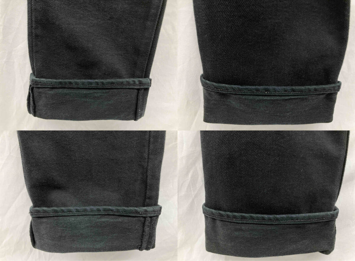 IRON HEAT WORKS INC アイアンハート パンツ ブラック スキニー 30インチ コットン100%の画像5