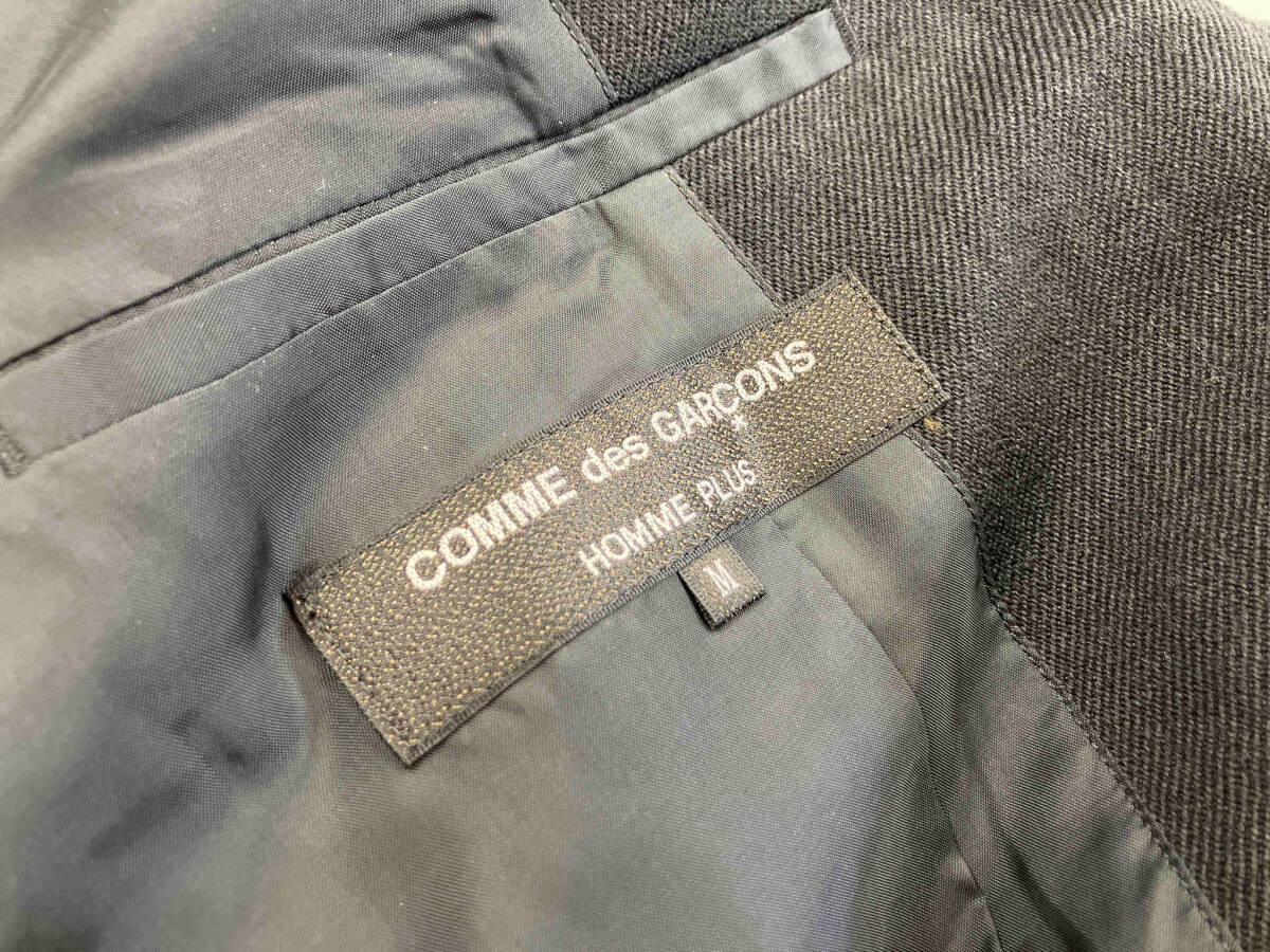 COMME des GARCONS HOMME PLUS 2022AW ノーカラーコート コムデギャルソンオムプリュス PJ-J038 ウール ブラック Mサイズ