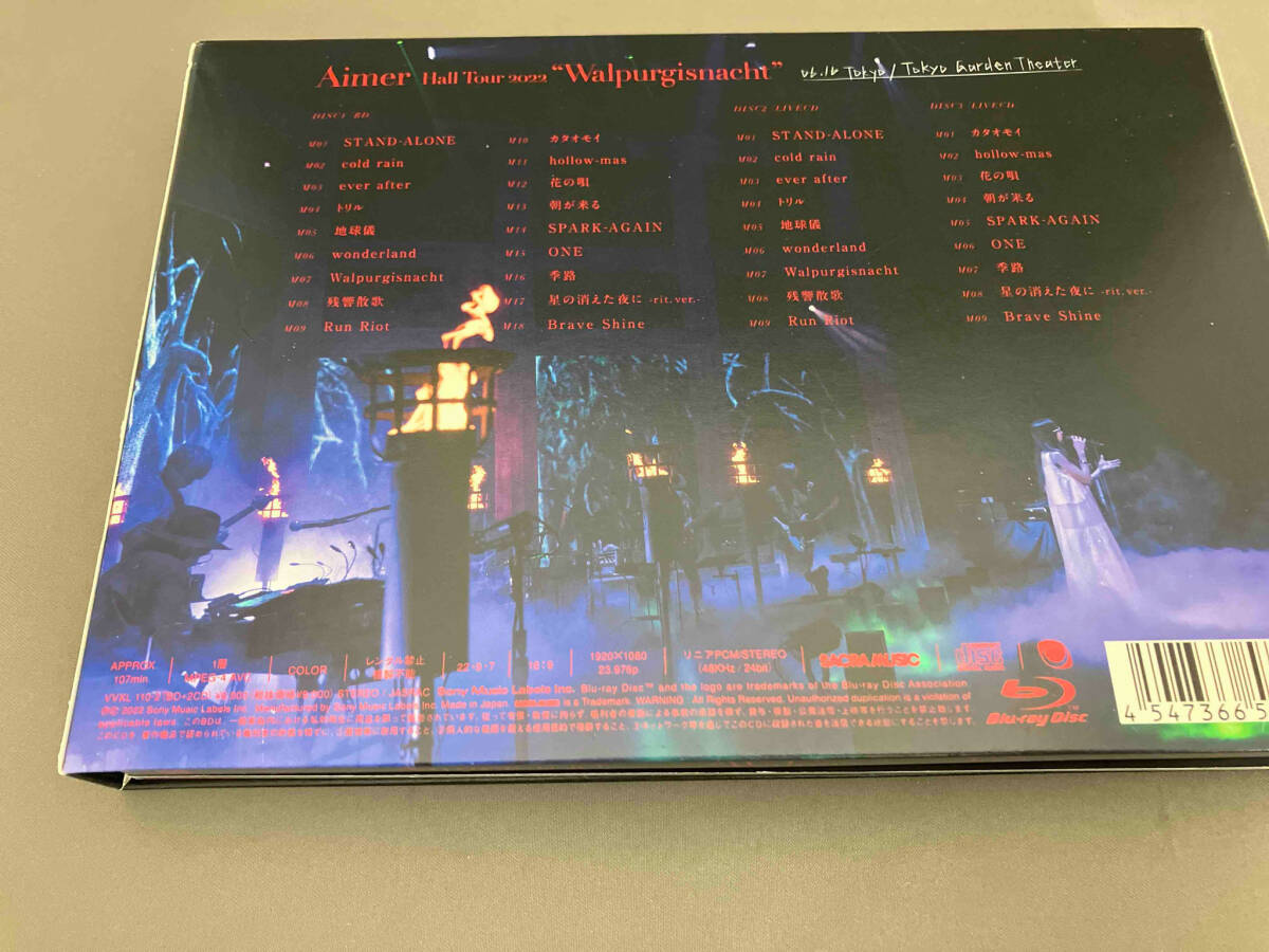 Aimer Hall Tour 2022 'Walpurgisnacht' Live at TOKYO GARDEN THEATER( первый раз производство ограниченая версия )(Blu-ray Disc)