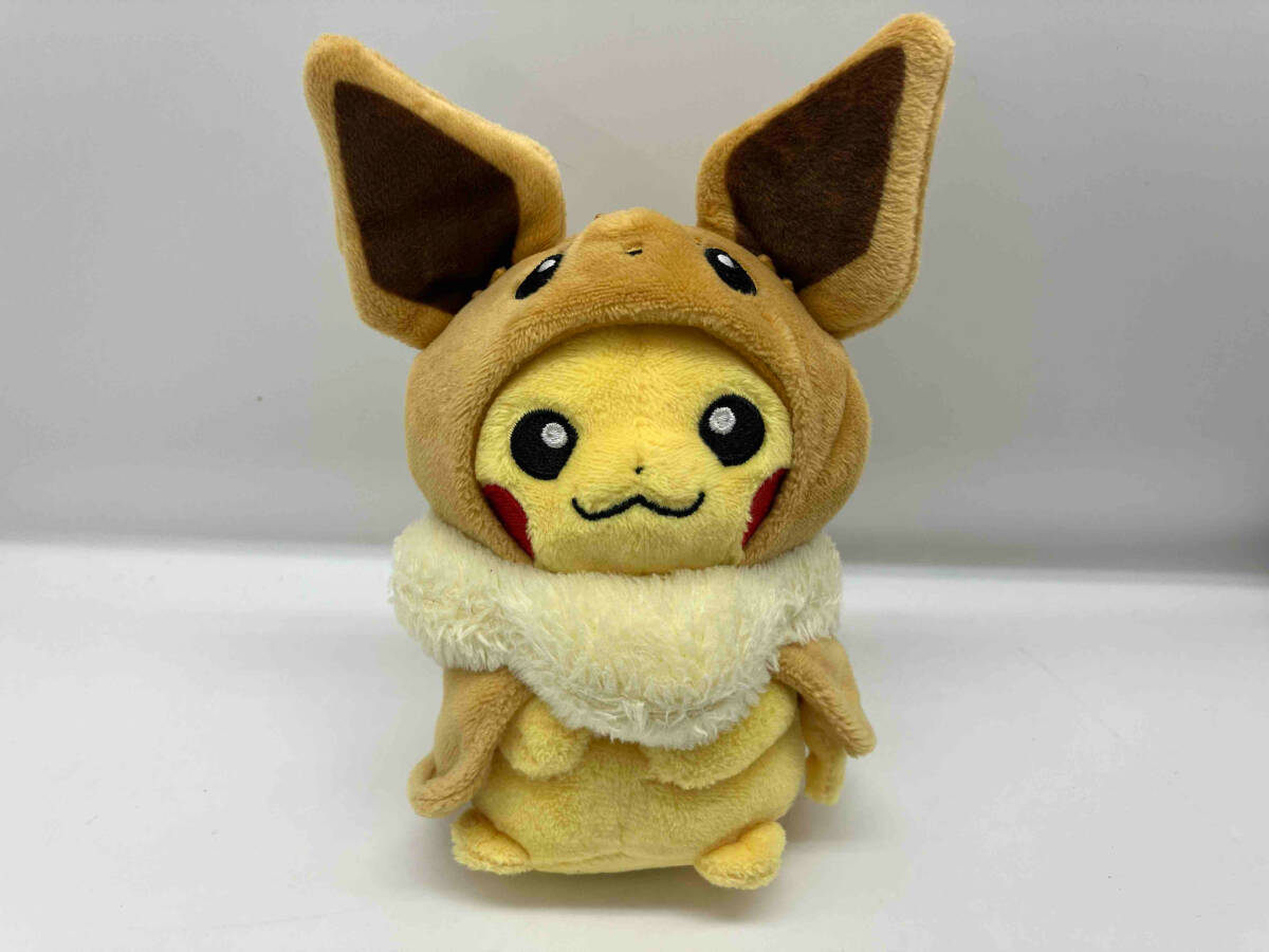 ポケットモンスター　FAN OF PIKACHU ＆ EIEVUI シリーズ　イーブイポンチョのピカチュウ　ポケモンセンター限定　ぬいぐるみマスコット