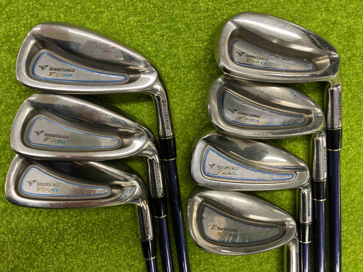 うのにもお得な情報満載! ブリヂストンBRIDGESTONE TOURSTAGE アイアン7本セット(9.8.7.6.5.S.P) CL(2006) ViQ アイアン