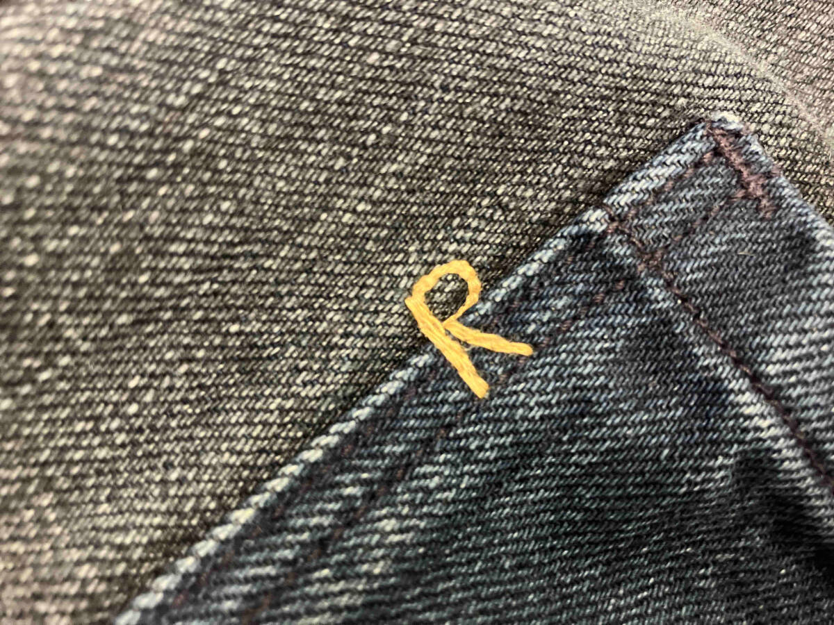 45RPM ジーンズ デニムパンツ サイズL ブルー×ブラック 青 黒 切り替え メンズ 通年