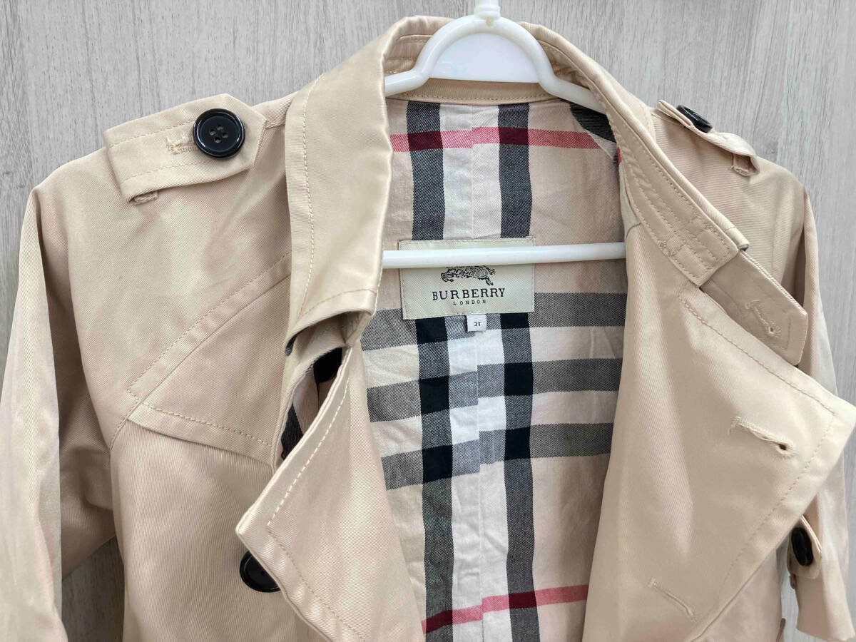 *【最終値下げ！】BURBERRY バーバリー コート サイズ3T クリーム 子供服
