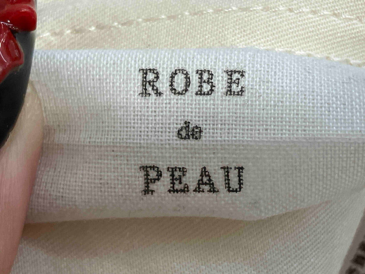 ROBE de PEAU ローブ デ ポー 2way ジレワンピース ロングジレ アイボリー サイズF 日本制 コットン