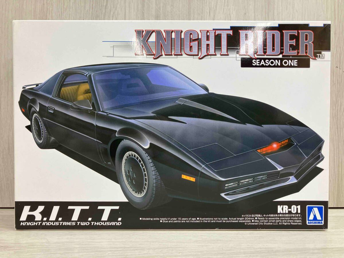 【未組立品】 アオシマ 1/24 ナイトライダー ナイト2000 K.I.T.T. シーズンⅠ ムービーメカ No.KR-01 「ナイトライダー」