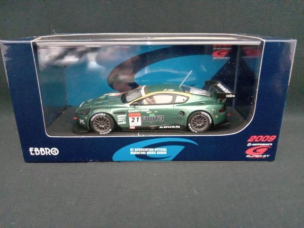 EBBRO 1/43 ASTON MARTIN AKASAKA DBR9 SUPER GT 2009 No.21 GREEN エブロ