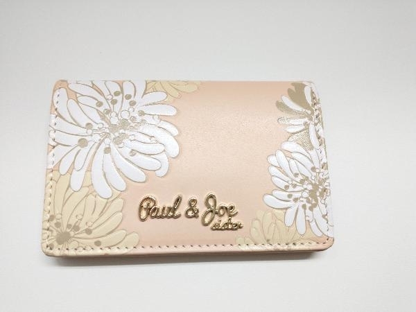 PAUL&JOE SISTER カードケース 牛革 ピンク_画像2