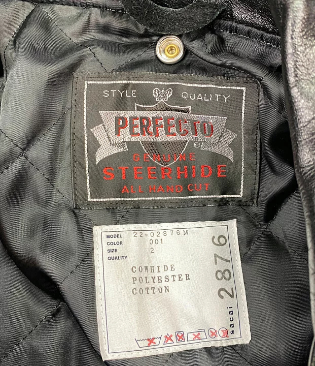 22AW sacai × SCHOTT Studs Leather Jacket size 2 ダブルライダース レザージャケット サカイ × ショット