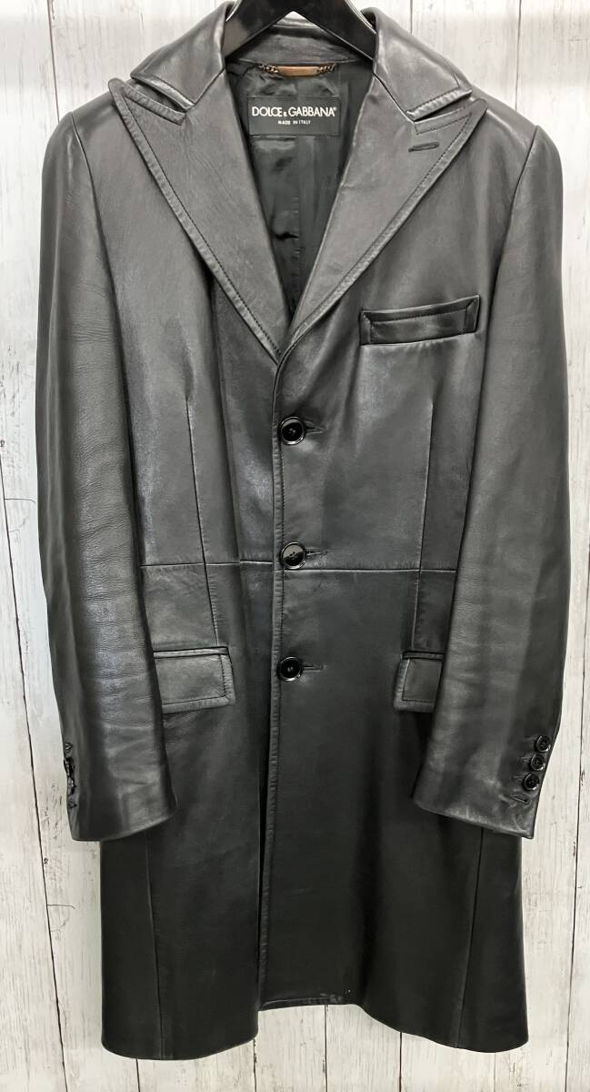 DOLCE ＆ GABBANA ラムレザーコート ドルチェアンドガッパーナ