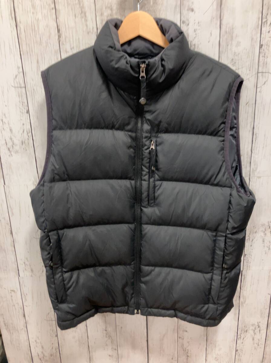 一流の品質 L.L.bean エルエルビーン ダウンベスト ブラック ダウン80% 00s〜 ロゴ ジップアップ 使用感有り メンズ M 男性用