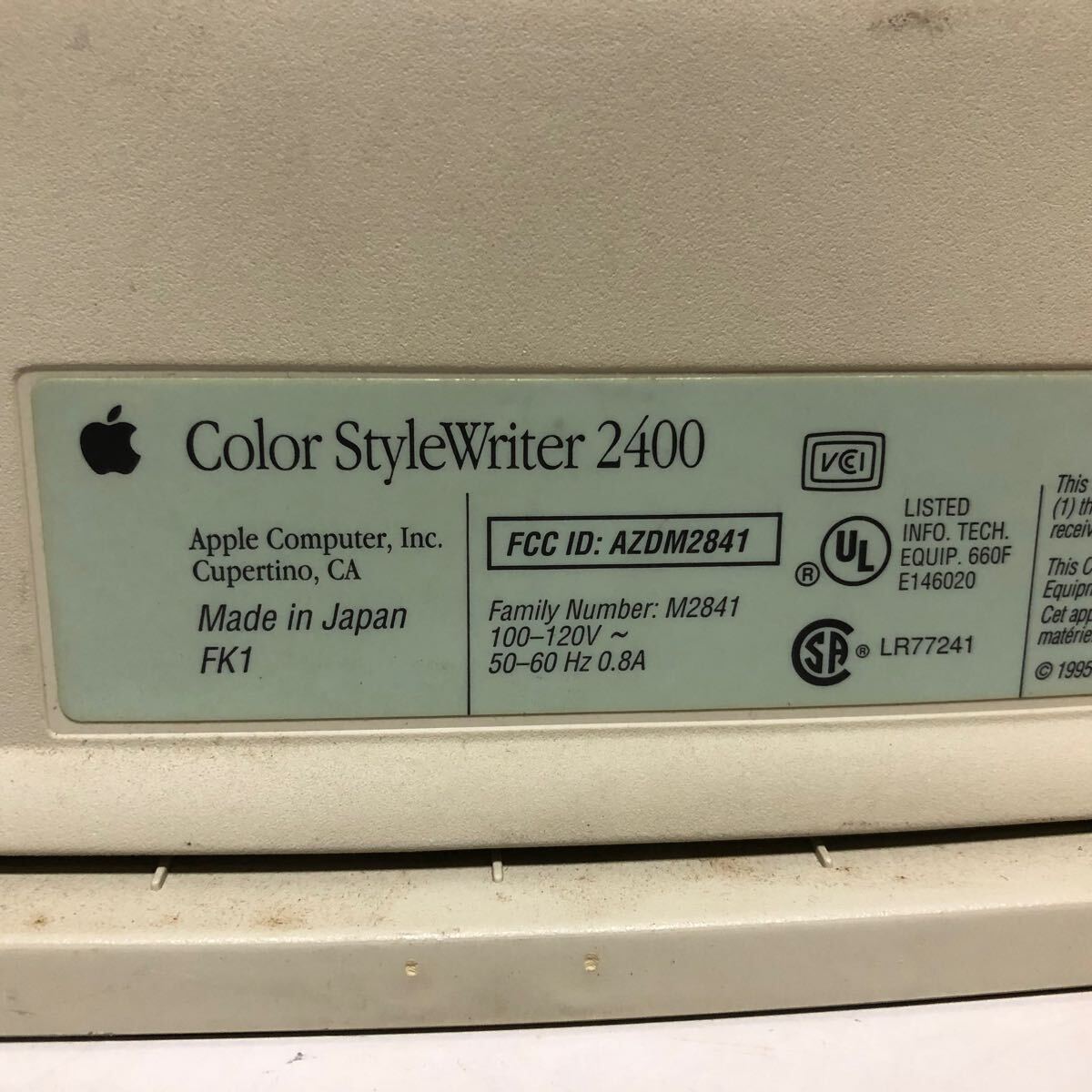 Color styleWriter 2400 принтер Apple цвет монохромный AZDM2841 KAI4-75