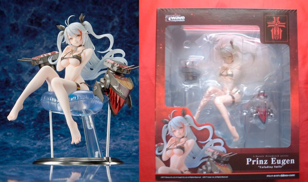 当店だけの限定モデル 未開封正規品【ウェーブ wave】アズールレーン プリンツ・オイゲン 水着 (再販版)【色褪せないエガオ】1/8スケール 完成品フィギュア その他