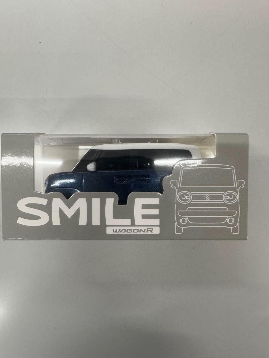 スズキ　 ワゴンRスマイル　ミニカー　フルバックカー　非売品　インディゴブルー2トーン