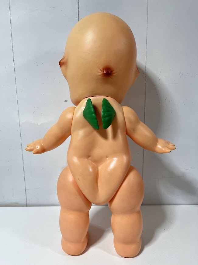 ☆キューピー人形☆ 特大 約58㎝ ソフビ 緑羽根 昭和レトロ ☆キューピー人形☆ 特大 約58㎝ ソフビ 緑羽根 昭和レトロ