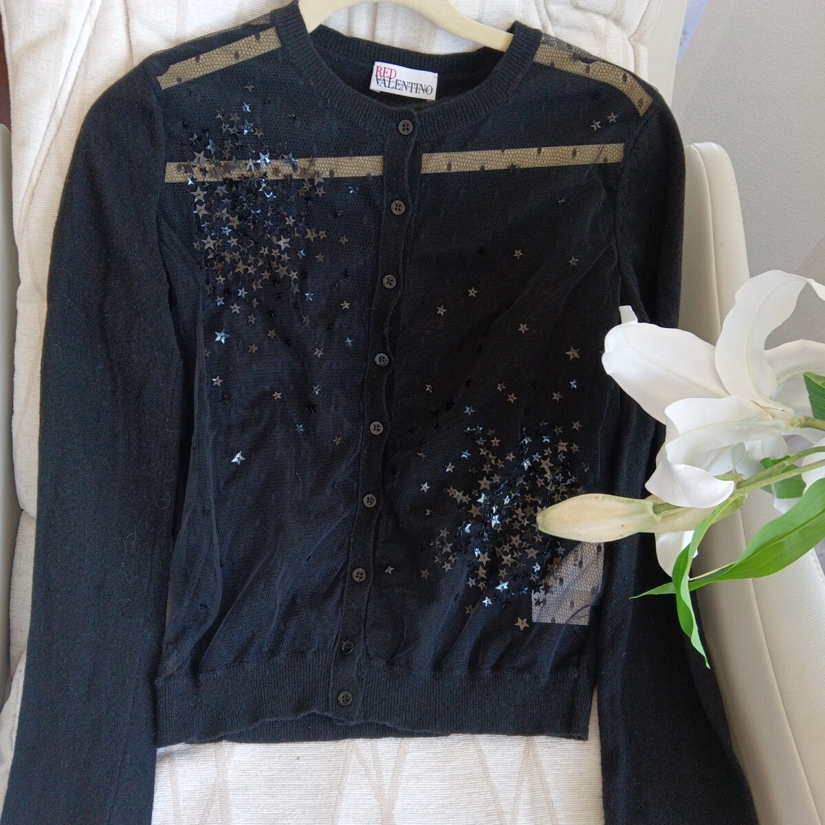 レッドヴァレンティノ red valentino スター 星 チュールレース レッドヴァレンティノ red valentino スター 星 チュールレース